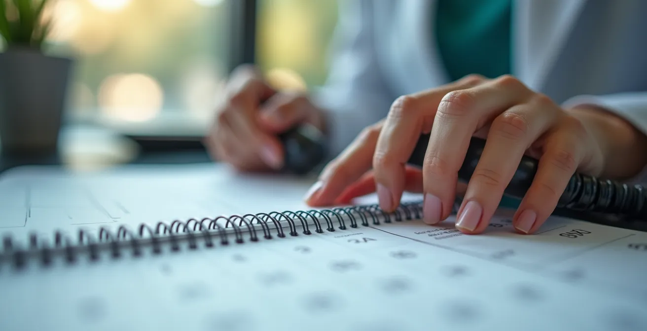 Medizinische Fachangestellte am Telefon bei der Terminvergabe
